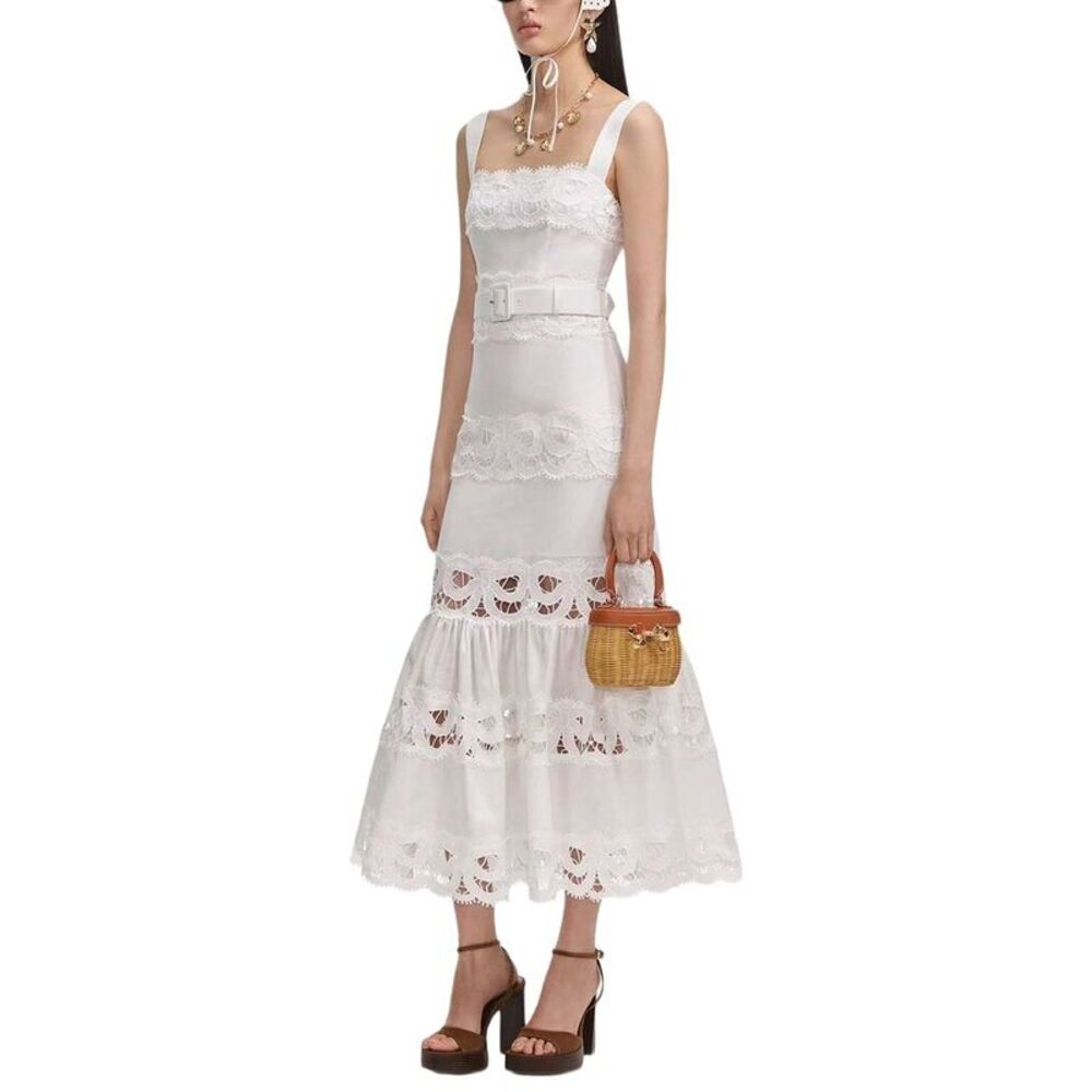 Amanda Royal Womens  Midi Dress